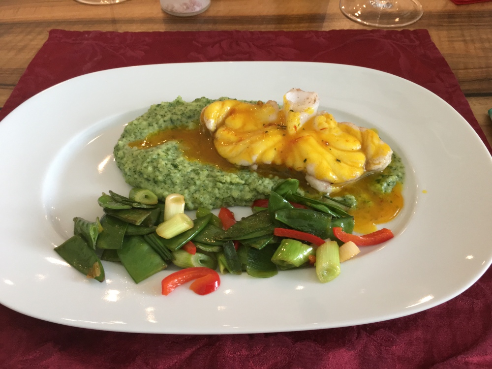 Seeteufel auf Petersilienpüree mit Safran-Gelee – Elli&amp;#39;s Food Blog